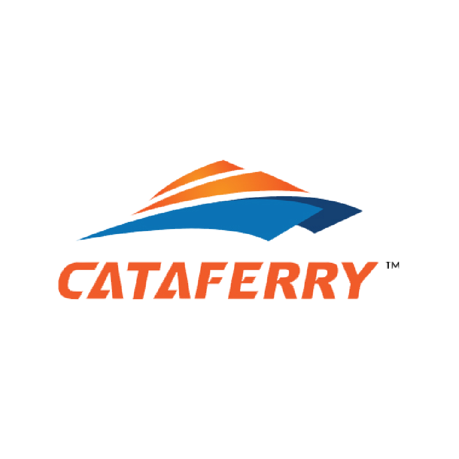 "Cataferry logo, representing our integrated travel partnerships for seamless land and sea connections in Malaysia."