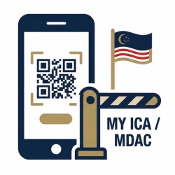 Seamless stay-in-car customs clearance via QR code for Singapore to Malaysia private car airport transfer.