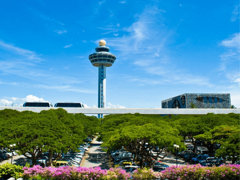 Singapore Changi Airport SIN arrival hall for private car pickup to JB