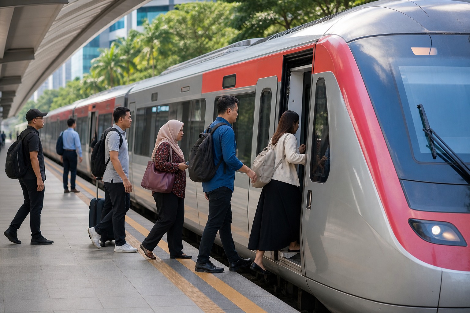 Train from Woodlands to Johor Bahru Sentral